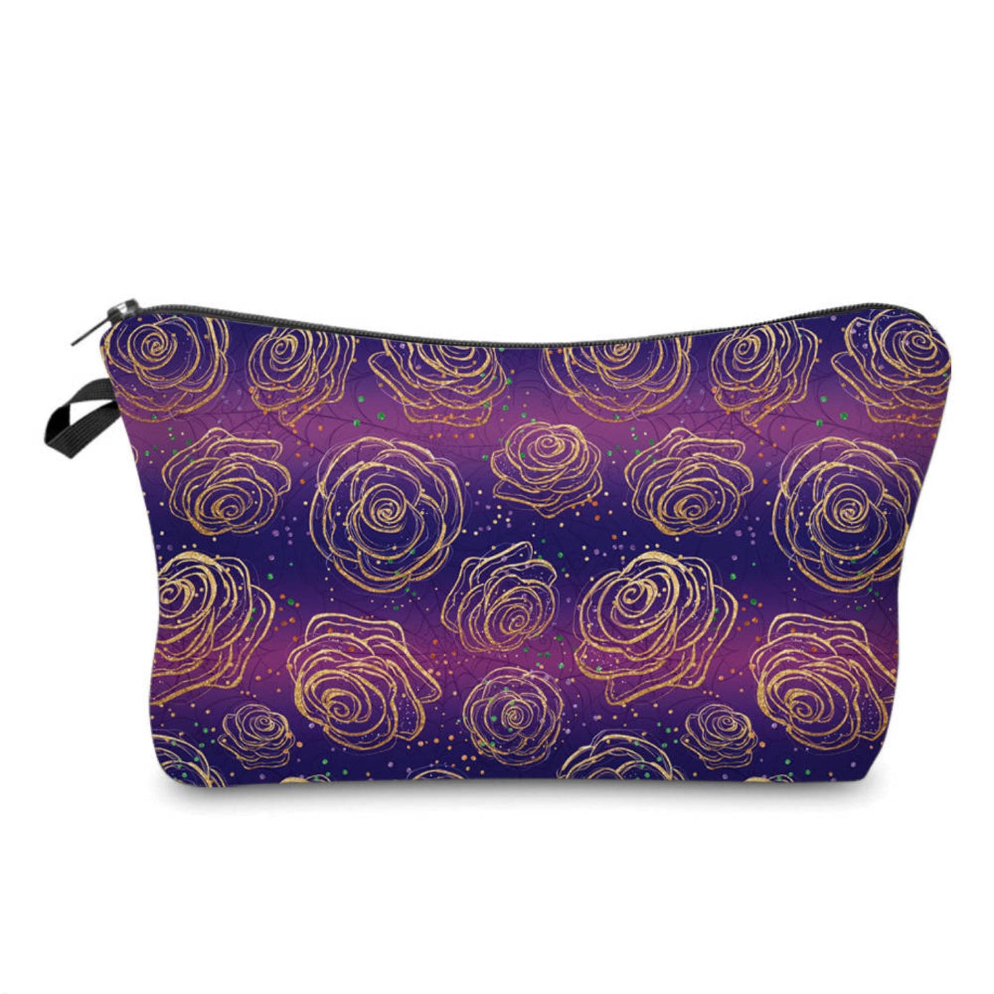Pouch - Halloween - Purple Roses Webs