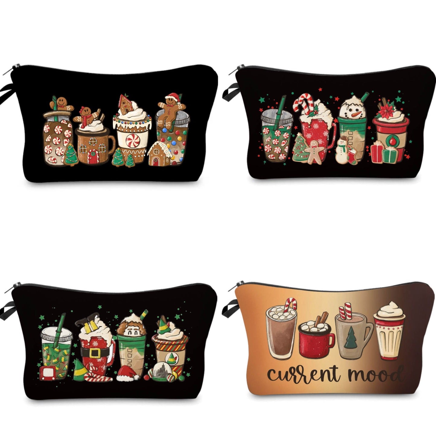 Pouch - Holiday Christmas - Coffee