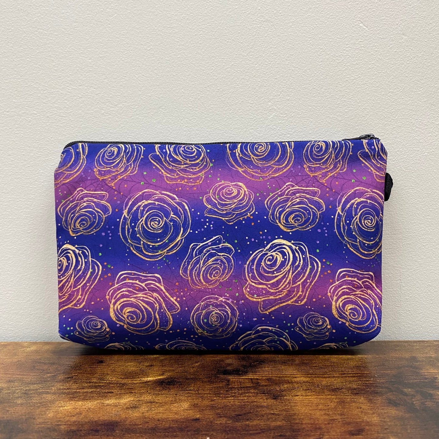 Pouch - Halloween - Purple Roses Webs